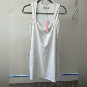 NWT White Stretch Mini Dress